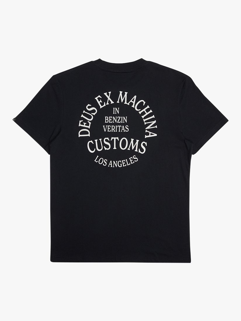 Deus ex Machina Crossroad Organic Cotton T-Shirt, Black, XL