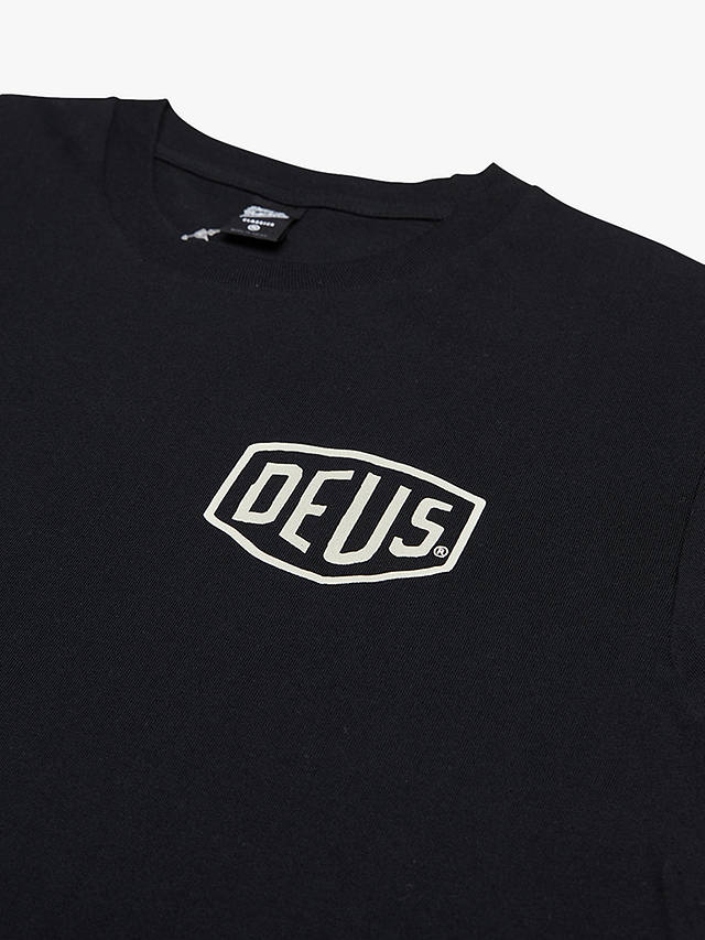 Deus ex Machina Organic Cotton Classic Parilla T-Shirt, Black