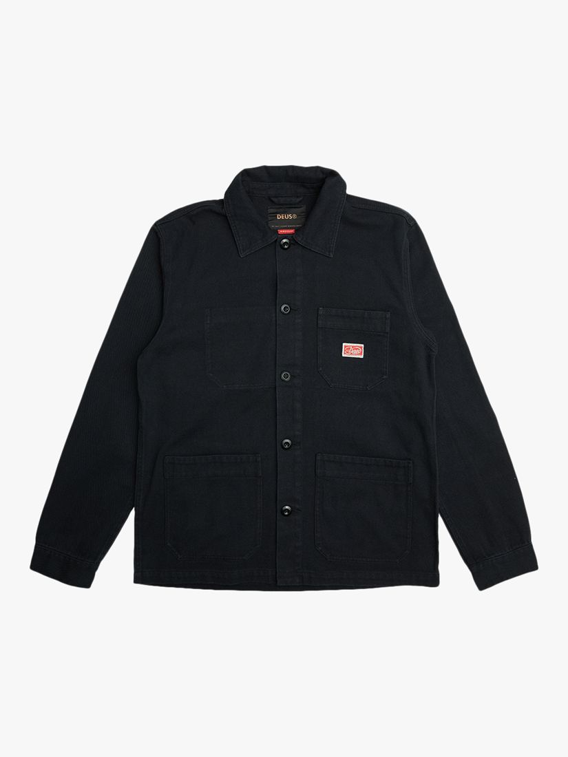 Deus ex Machina Hank Work Chore Jacket, Black, XL