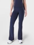 Sweaty Betty Picot Lace Flared Trousers, Navy Blue, Navy Blue