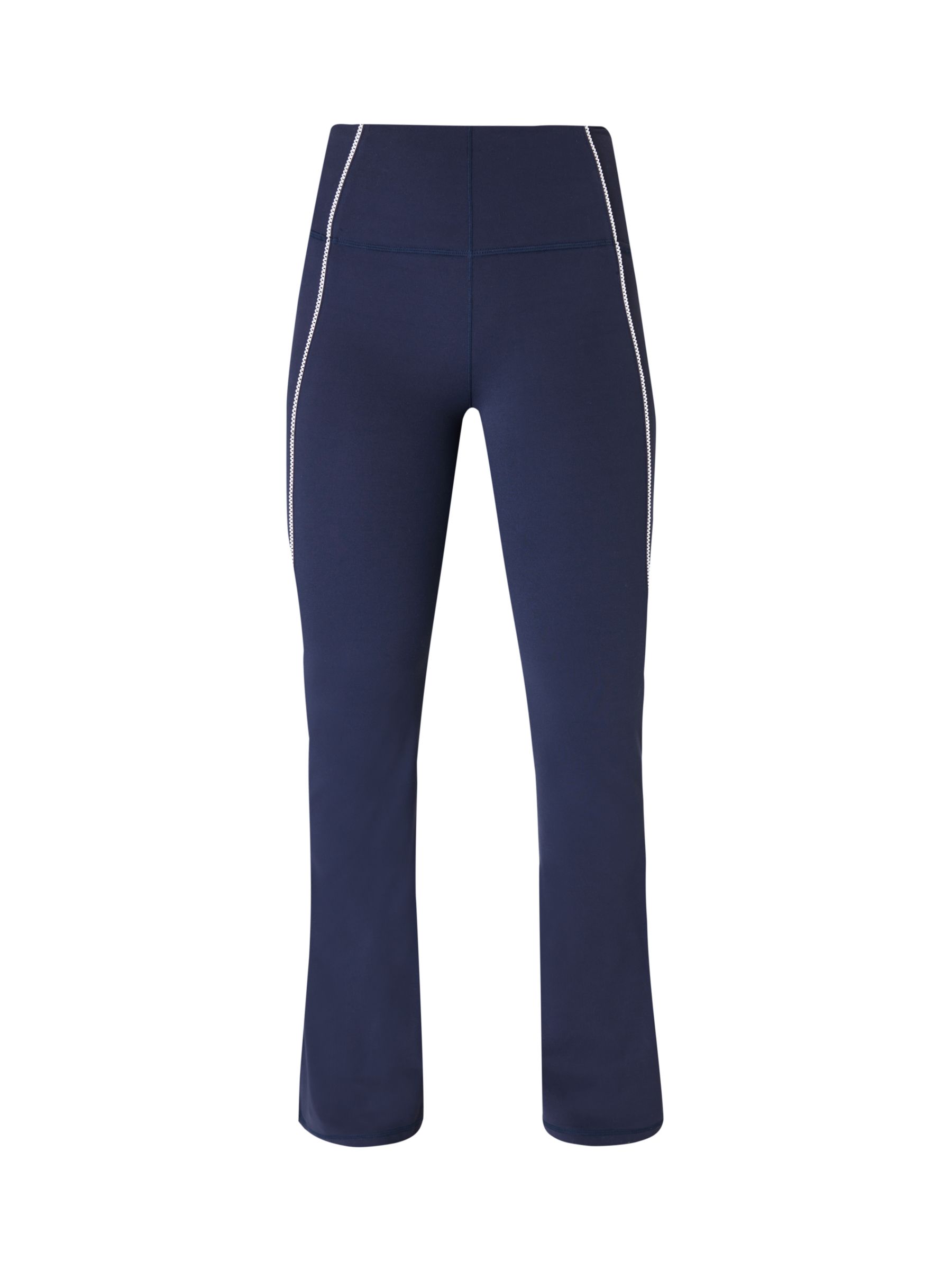 Buy Sweaty Betty Picot Lace Flared Trousers, Navy Blue Online at johnlewis.com