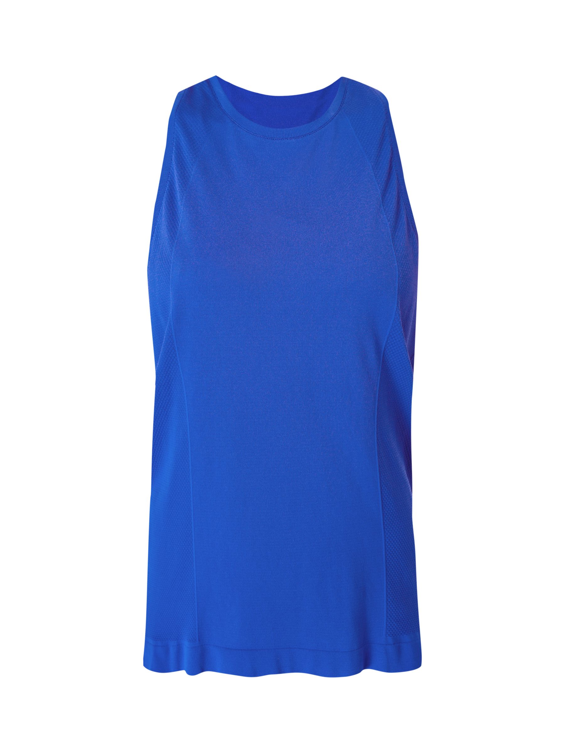Sweaty Betty Athlete Seamless Gym Vest, Lightning Blue, XS-S