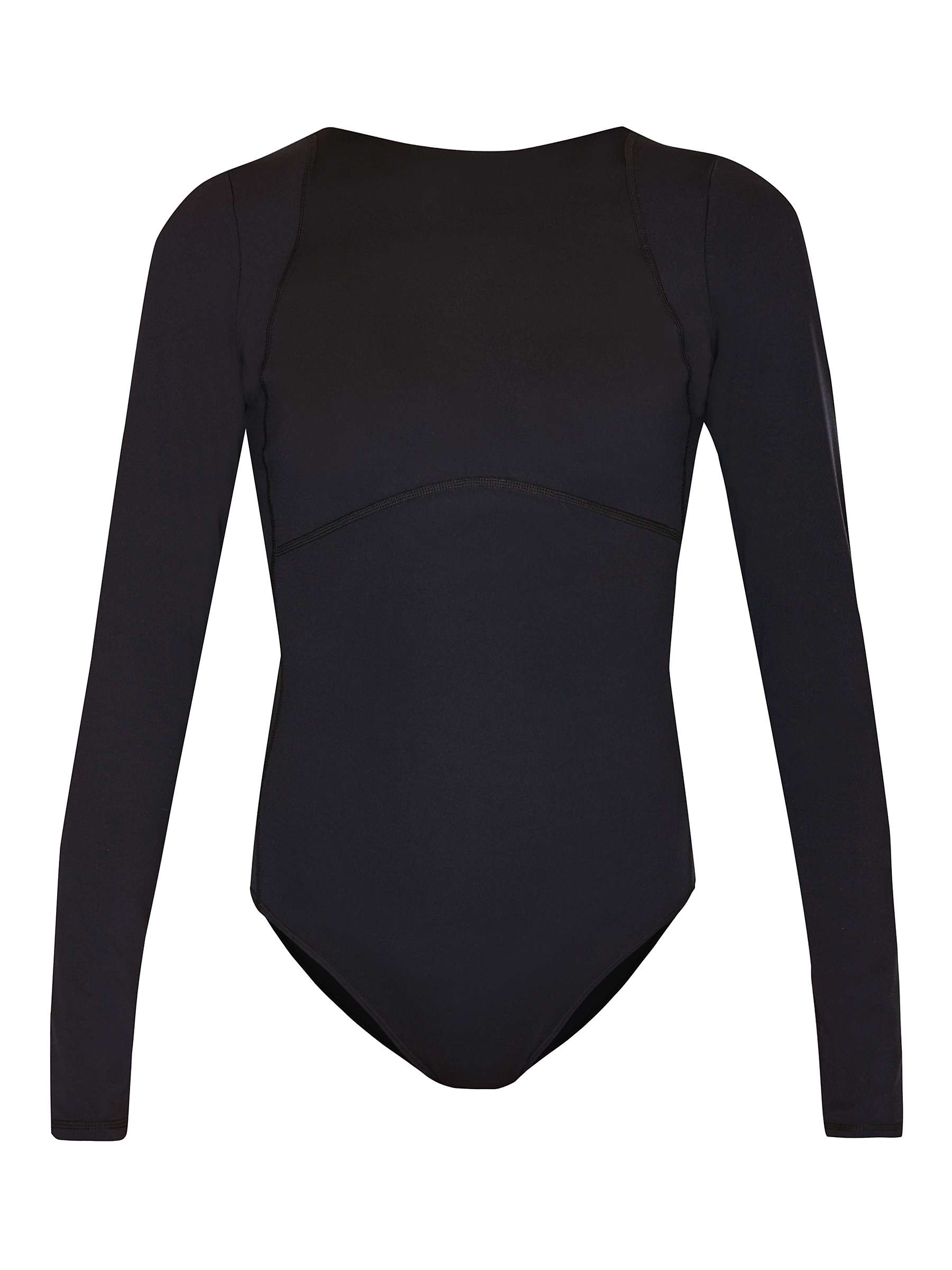 Buy Sweaty Betty All Day Long Sleeve Bodysuit, Black Online at johnlewis.com