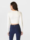 Sweaty Betty Cropped Wrap Top, Lily White