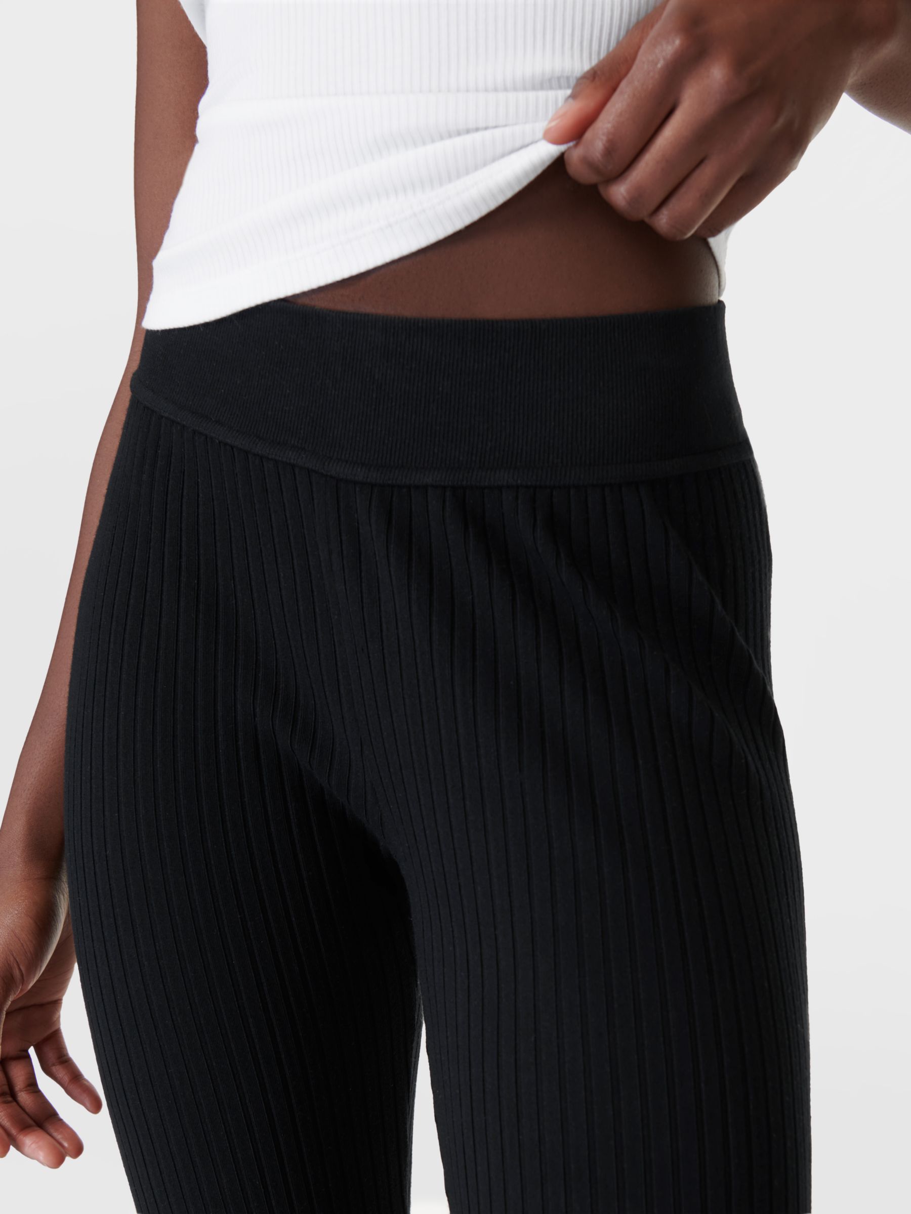 Sweaty Betty Selene Knitted Trousers, Black, XS