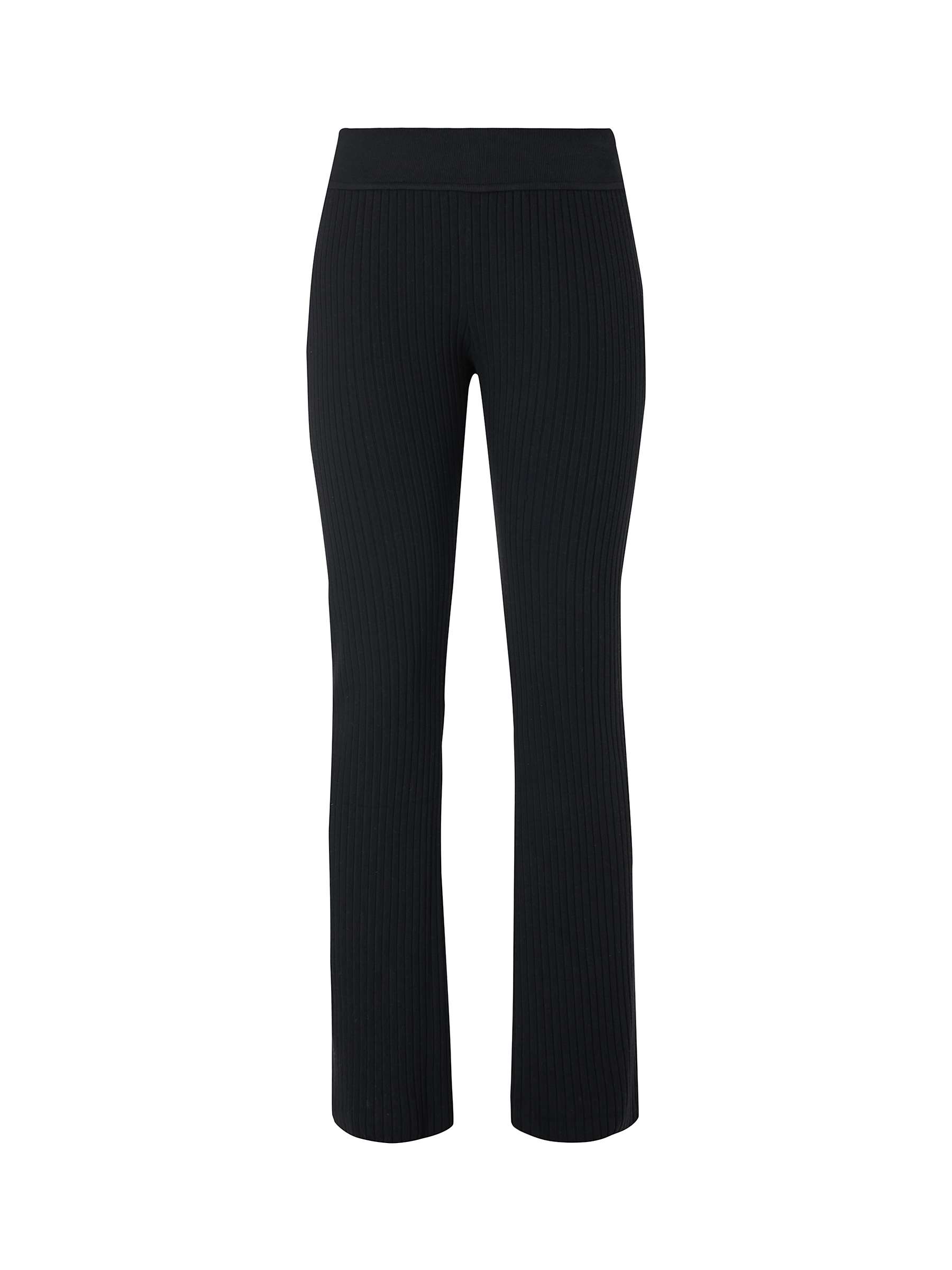 Buy Sweaty Betty Selene Knitted Trousers, Black Online at johnlewis.com