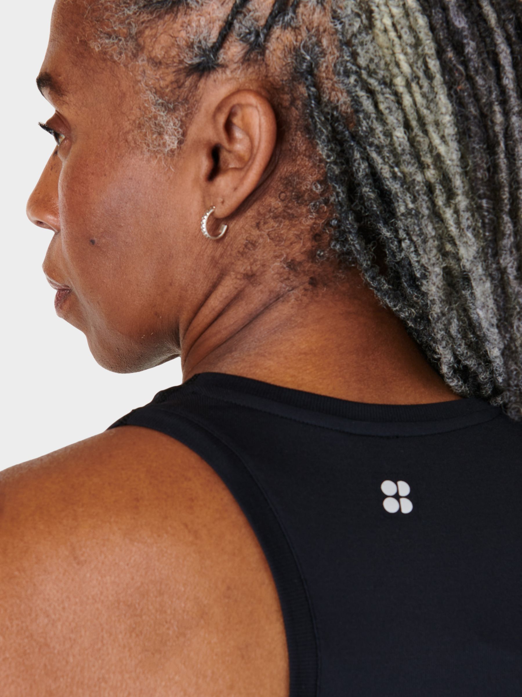 Sweaty Betty Athlete Seamless Gym Vest, Black, XS-S