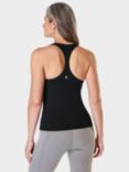 Sweaty Betty Super Soft Sleek Racerback Bra Tank, Black