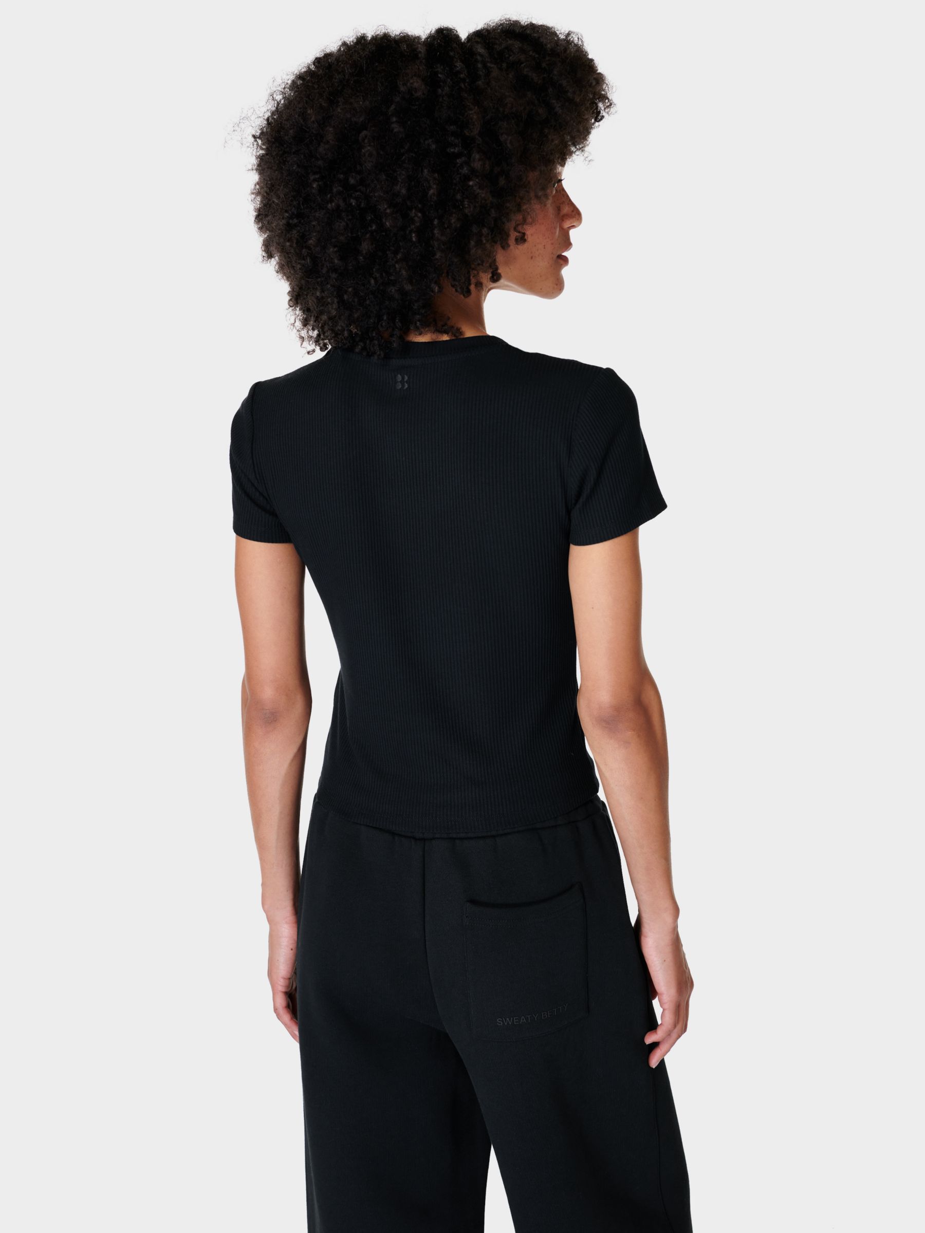 Buy Sweaty Betty Harper Short Sleeve T-Shirt, Black Online at johnlewis.com