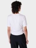Sweaty Betty Bodice Detail Organic Cotton Blend T-Shirt, White, White