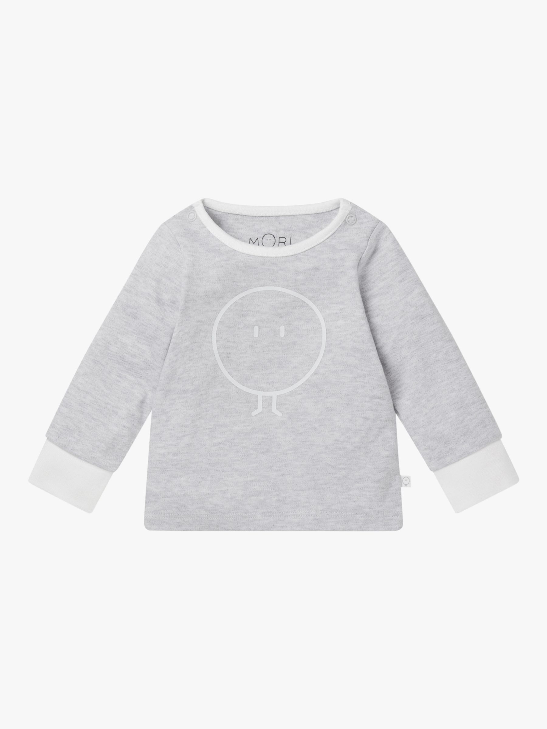 Buy MORI Baby Snoozy Pyjamas, Grey Online at johnlewis.com