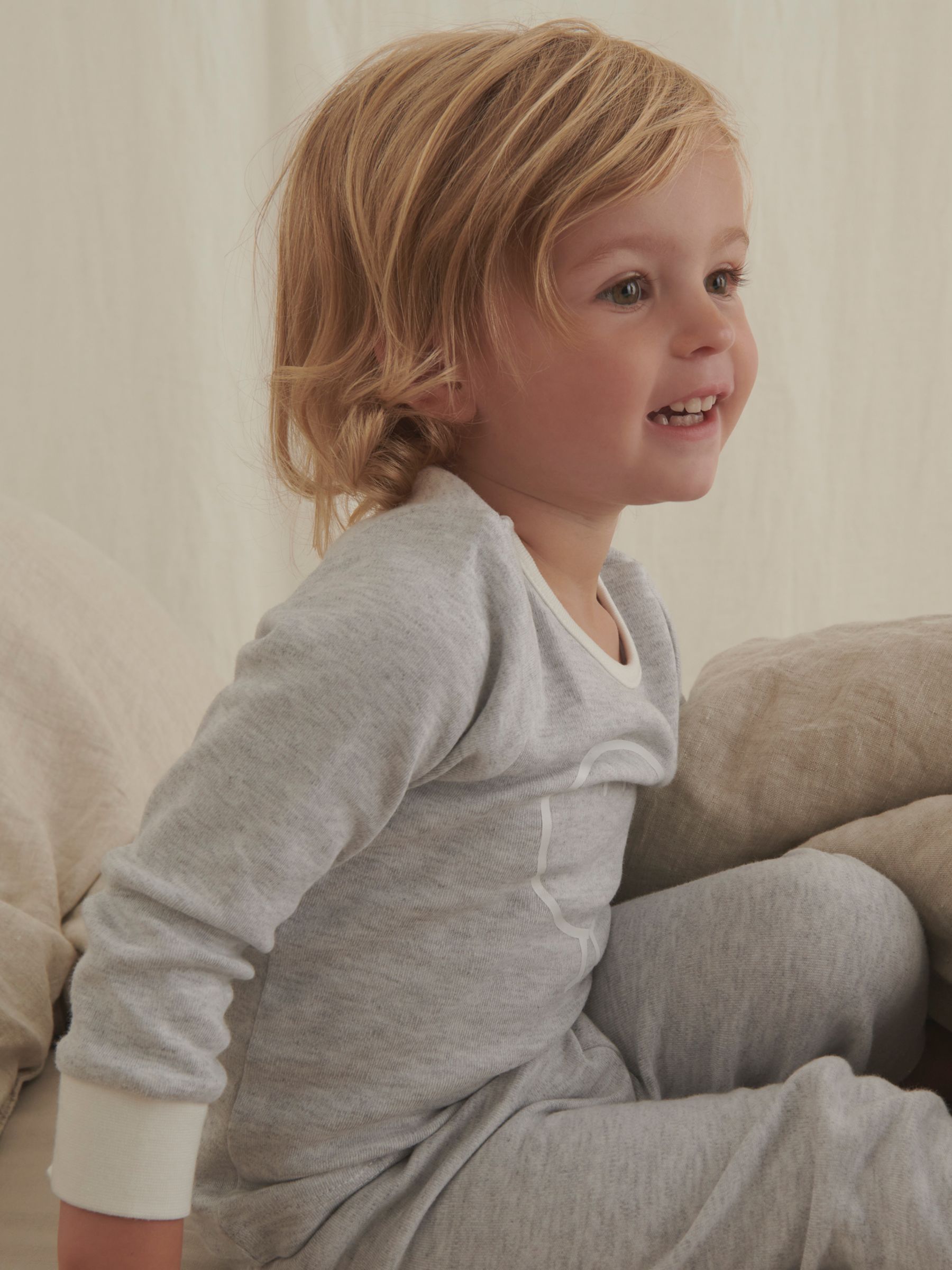 Buy MORI Baby Snoozy Pyjamas, Grey Online at johnlewis.com