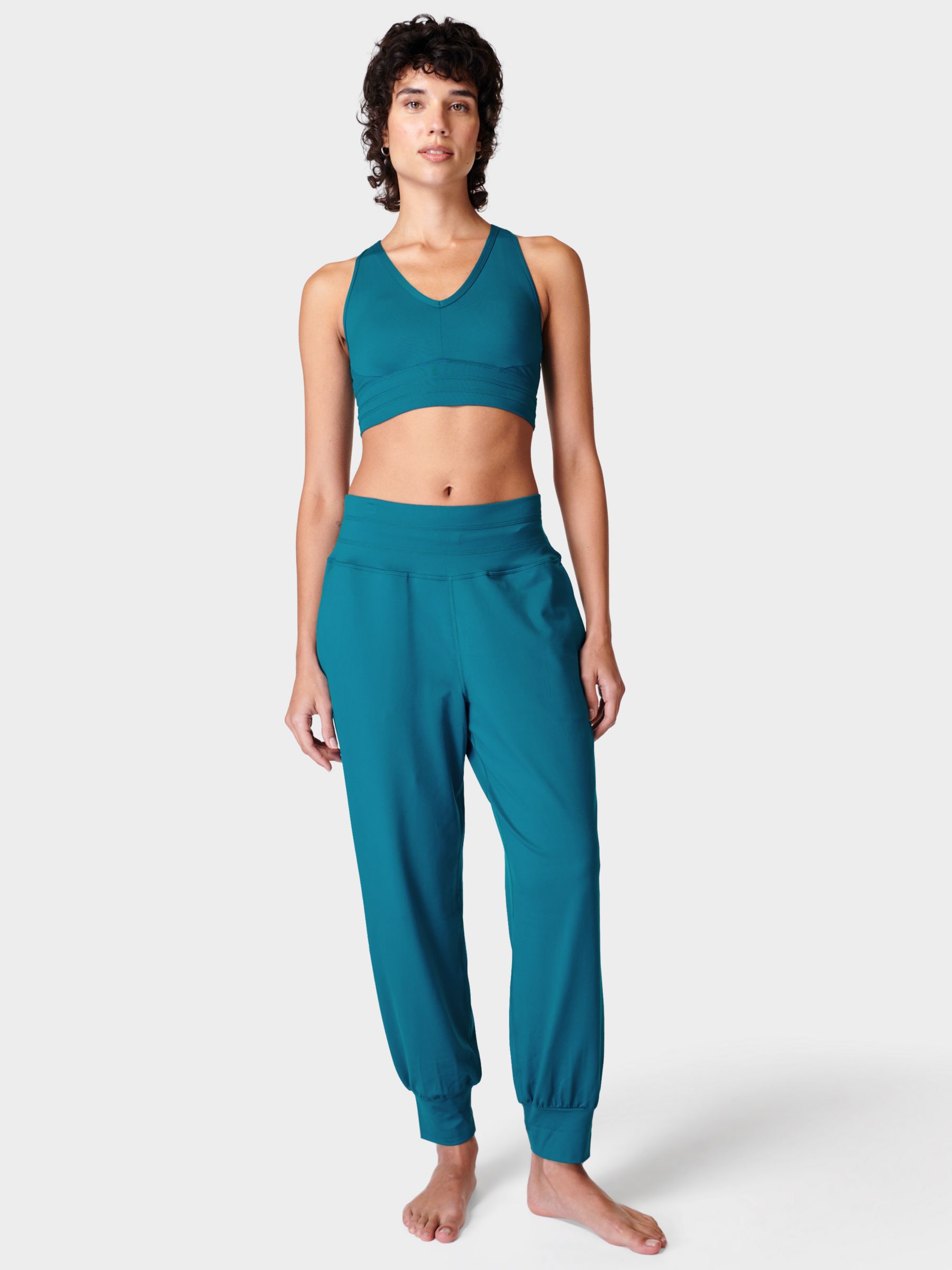 Sweaty Betty Gaia Yoga Pants, Reef Teal Blue, XXS