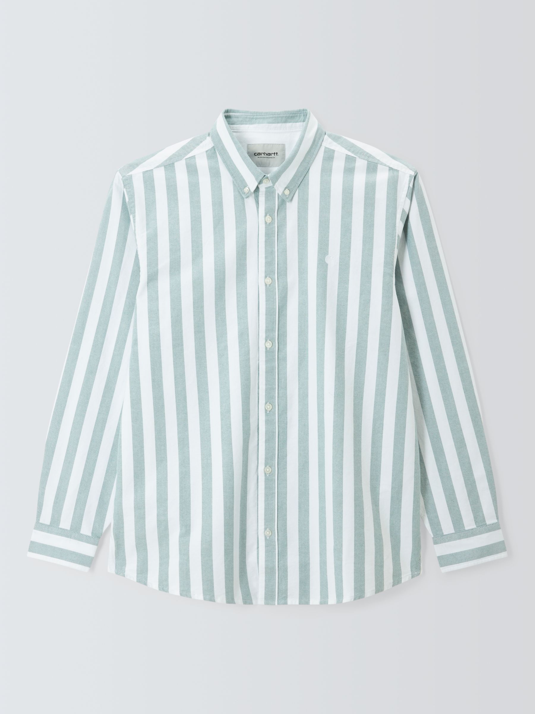 Buy Carhartt WIP Long Sleeve Dillion Shirt, White/Grey Online at johnlewis.com