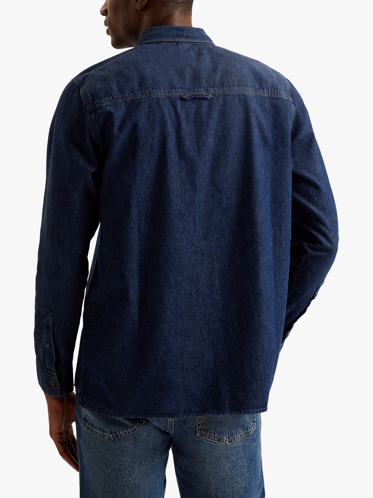 Buy Ted Baker Veyle Long Sleeve Denim Shirt, Blue Online at johnlewis.com