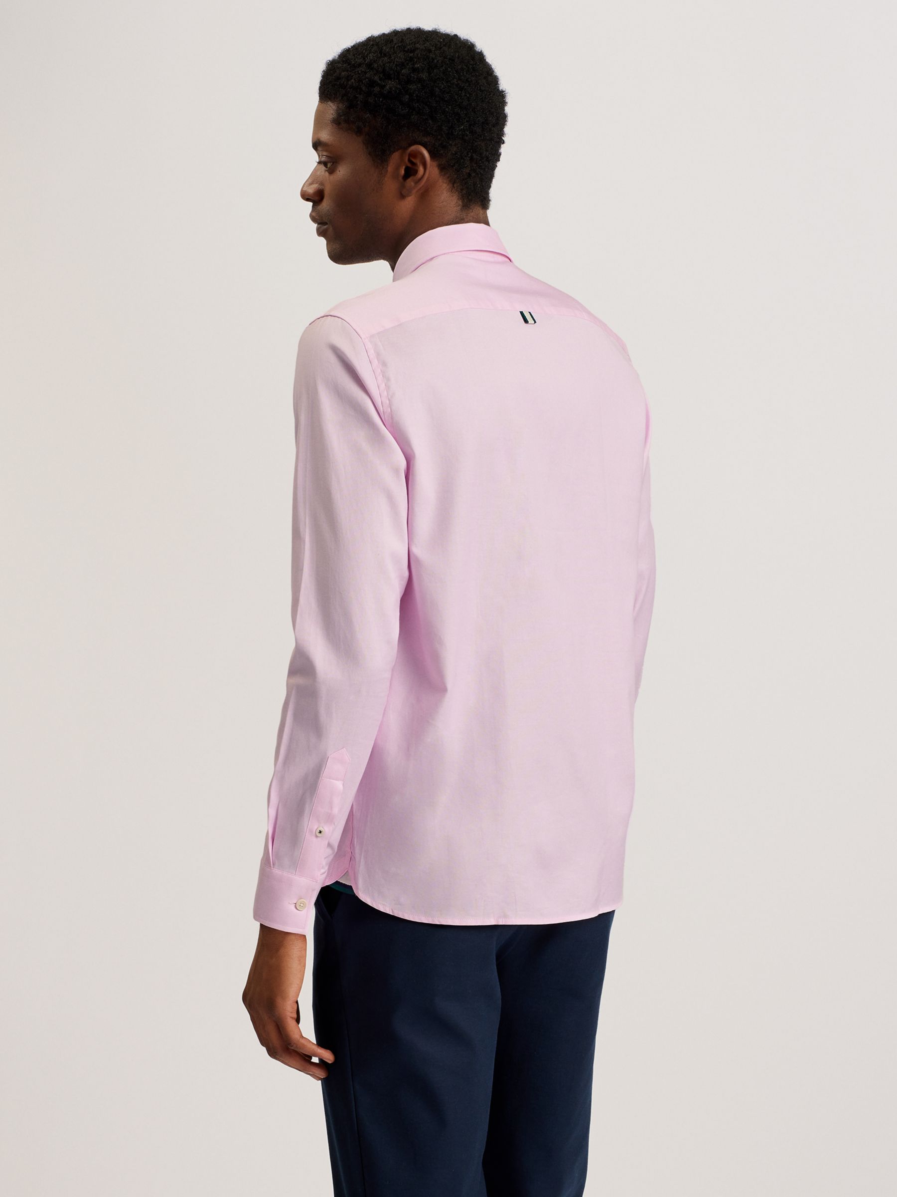 Ted Baker Allardo Regular Premium Oxford Shirt, Pink, XS