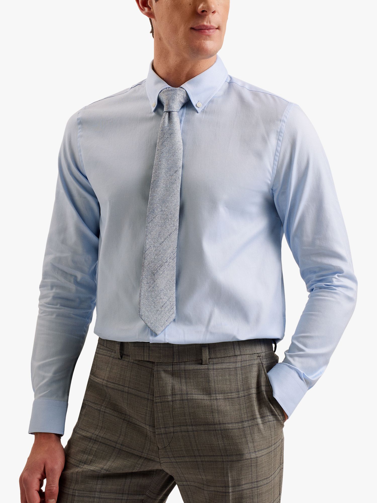 Ted Baker Allardo Regular Premium Oxford Shirt, Blue, XS
