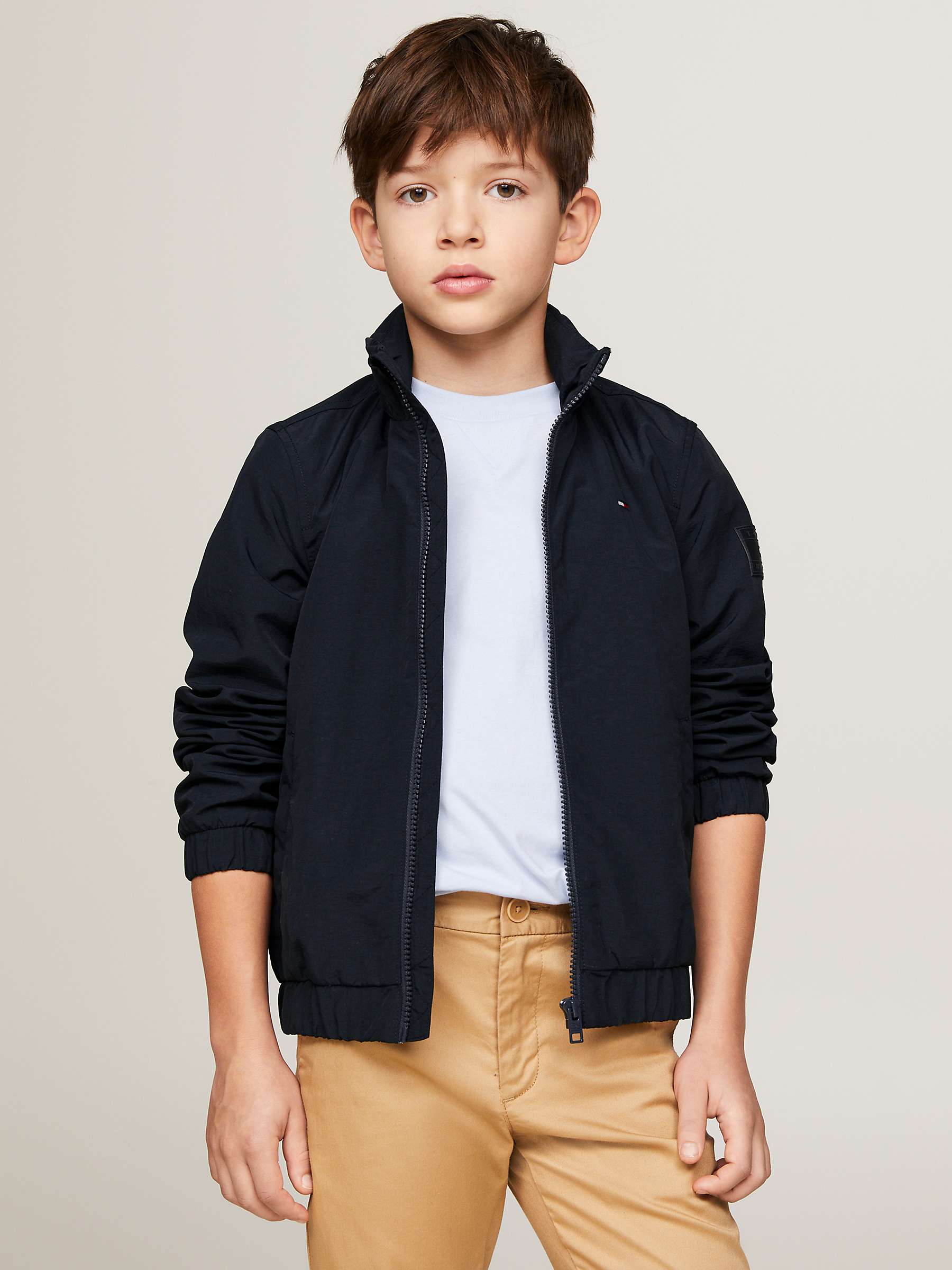 Buy Tommy Hilfiger Kids' Essential Jacket, Desert Sky Online at johnlewis.com
