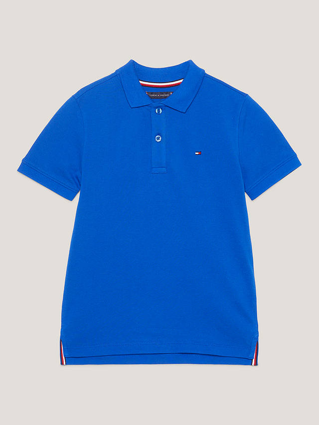 Tommy Hilfiger Kids' Flag Logo Polo Shirt, Ultra Blue