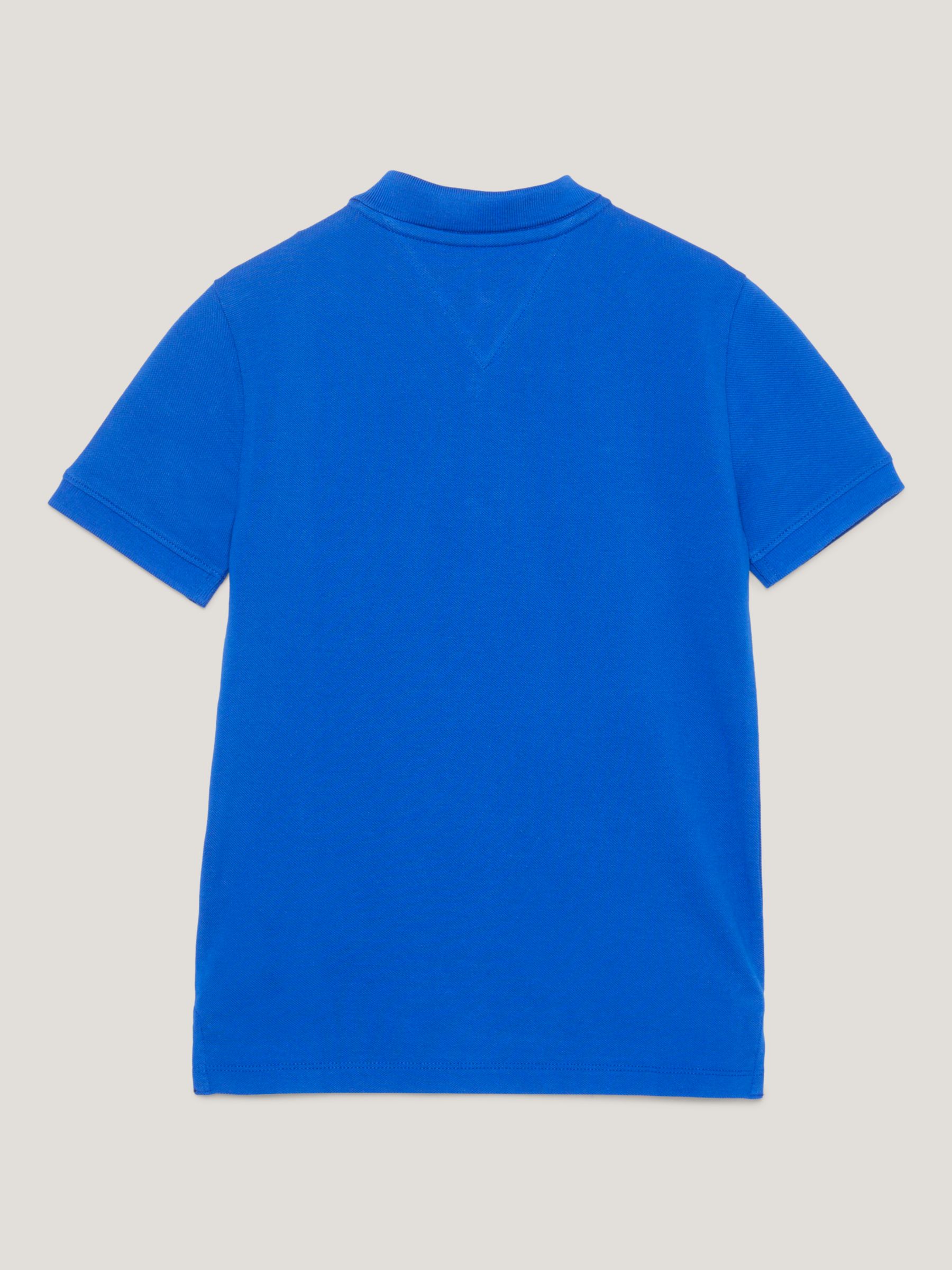 Tommy Hilfiger Kids' Flag Logo Polo Shirt, Ultra Blue, 4 years