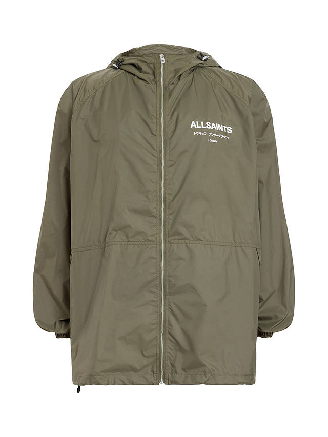 AllSaints Underground Longline Jacket, Khaki Green