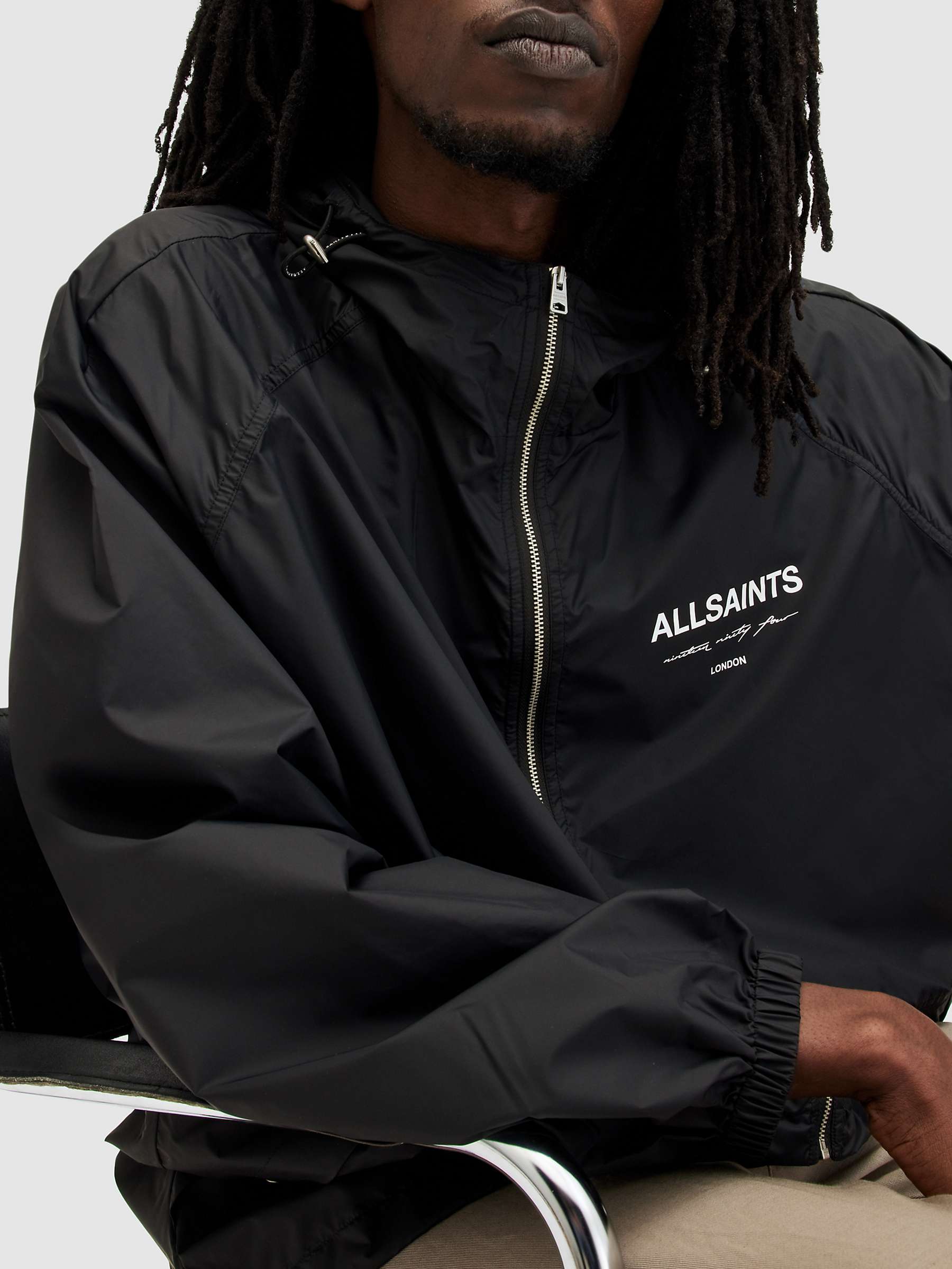 Buy AllSaints Underground Jacket, Black Online at johnlewis.com