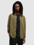 AllSaints Kilburn Wool Blend Cardigan, Avo Green, Avo Green