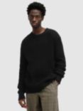 AllSaints Illund Organic Cotton Cable Knit Crew Neck Jumper