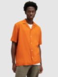 AllSaints Venice Short Sleeve Shirt, Burnt Orange