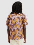 AllSaints Visalia Short Sleeve Shirt, Purple/Multi