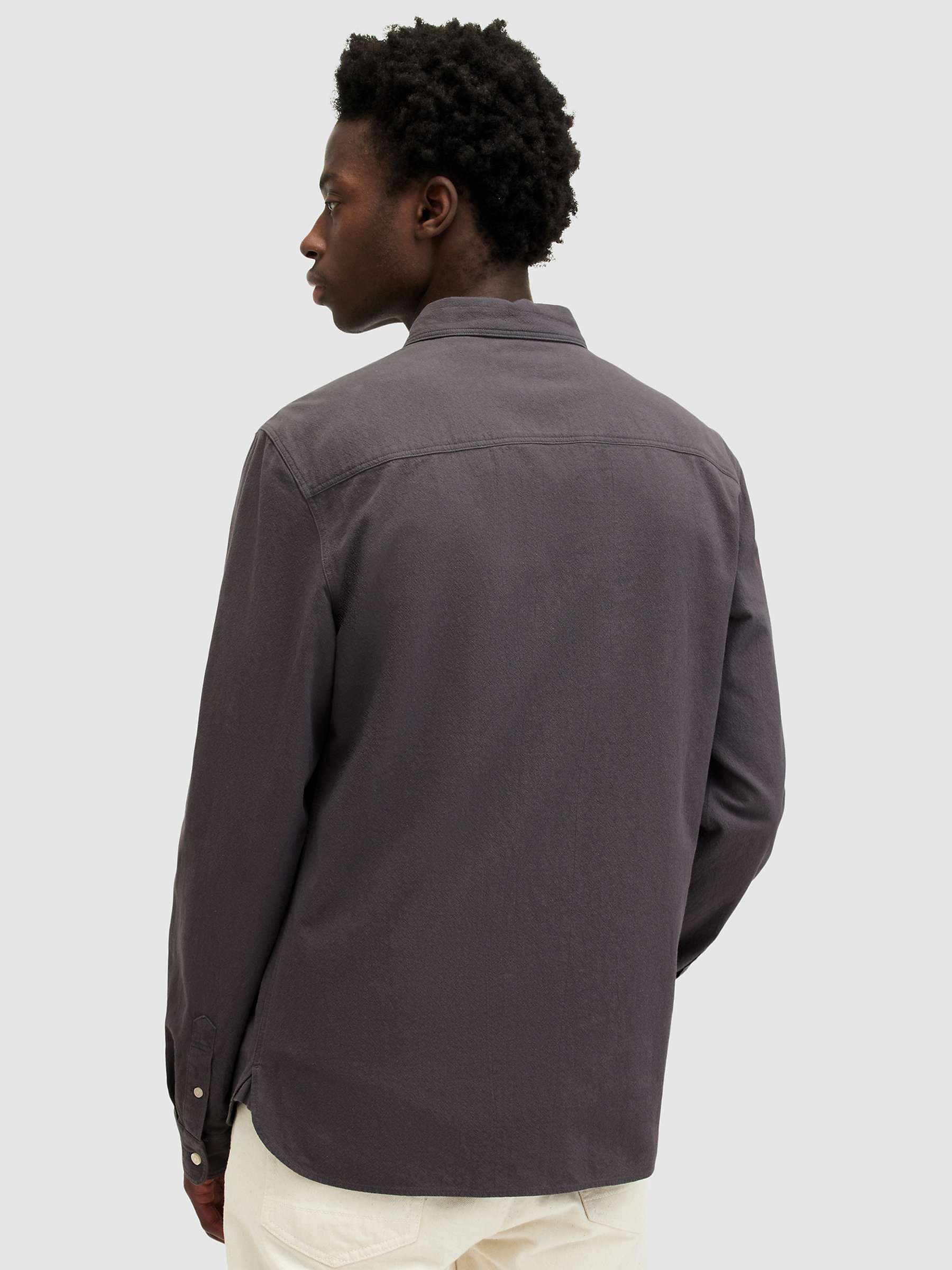 Buy AllSaints Lovell Shirt, Shaded Grey Online at johnlewis.com