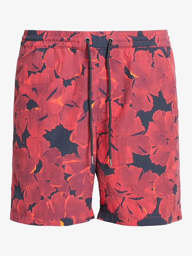AllSaints Kaza Swim Shorts, Red/Black