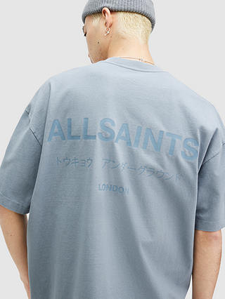 AllSaints Underground T-Shirt, Dusty Blue