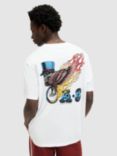 AllSaints Roller Organic Cotton T-Shirt, Optic White, Optic White