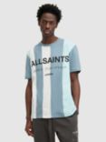 AllSaints Repurpose Short Sleeved T-Shirt, Blue/White