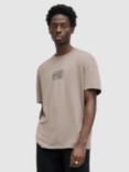 AllSaints Varden Organic Cotton T-Shirt, Chestnut Taupe