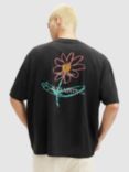 AllSaints Crayo Short Sleeve Crew Neck T-Shirt, Washed Black
