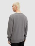 AllSaints Raven Organic Cotton Sweatshirt, Ash Grey