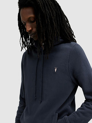 AllSaints Raven Pullover Hoodie, Cadet Blue