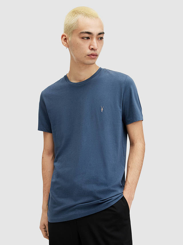 AllSaints Tonic Organic Cotton T-Shirt, Admiral Blue