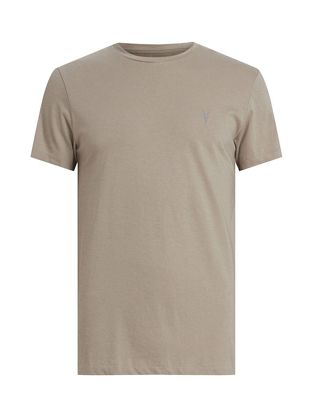 AllSaints Tonic Organic Cotton T-Shirt, Chestnut Taupe