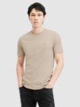 AllSaints Brace Plain Short Sleeve T-Shirt, Tinted Grey, Tinted Grey