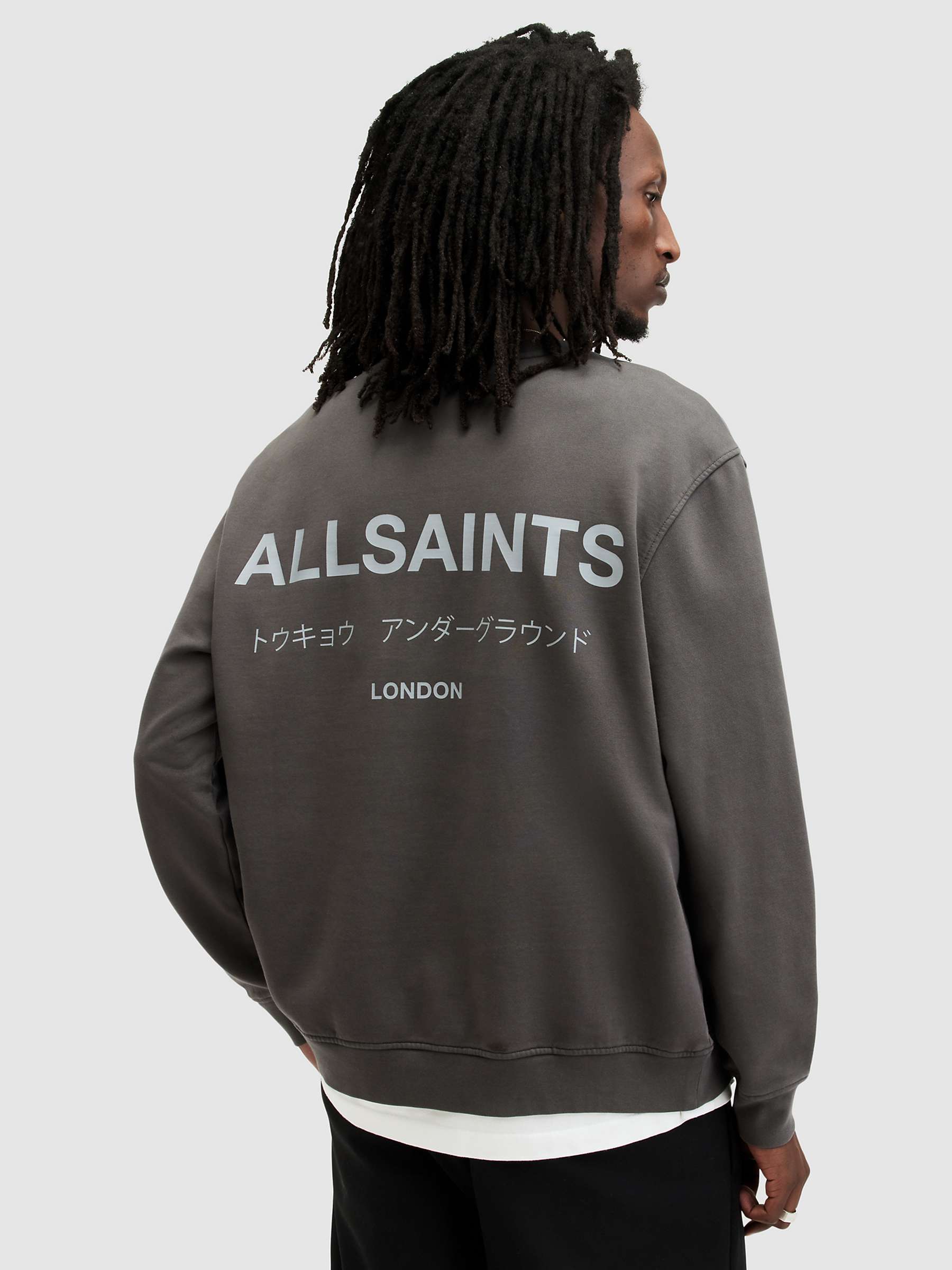 Buy AllSaints Organic Cotton Underground Sweatshirt Online at johnlewis.com