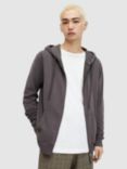 AllSaints Brace Zip Up Hoodie, Grey, Grey