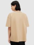 AllSaints Isac Short Sleeve Crew T-Shirt, Toffee Taupe