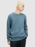 AllSaints Raven Crew Neck Sweatshirt, Sur Blue