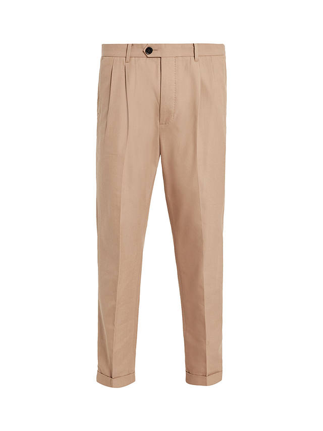 AllSaints Tallis Wool Blend Trousers, Toffee Taupe