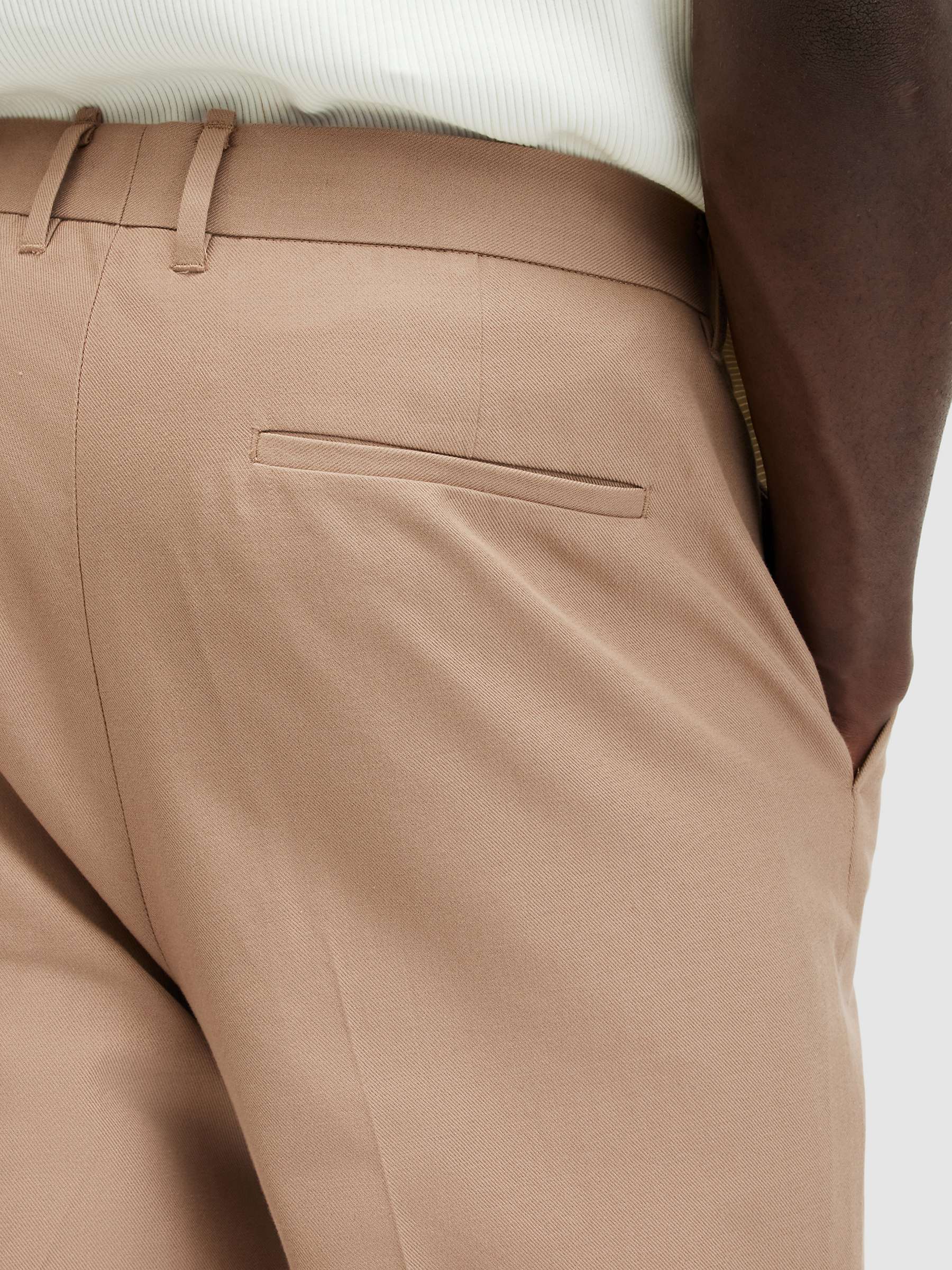 Buy AllSaints Tallis Wool Blend Trousers, Toffee Taupe Online at johnlewis.com