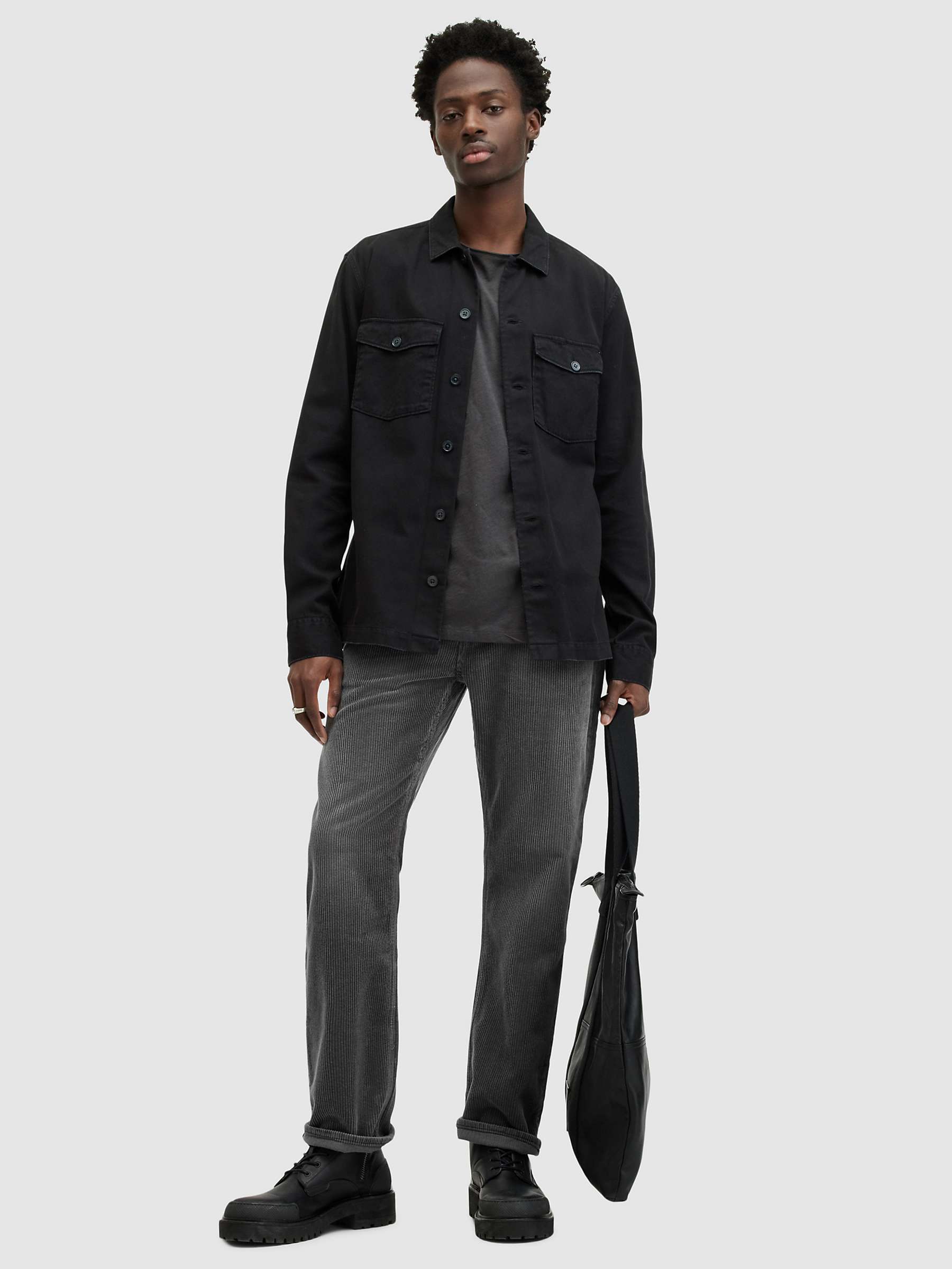 Buy AllSaints Curtis Slim Fit Jeans, Black Online at johnlewis.com