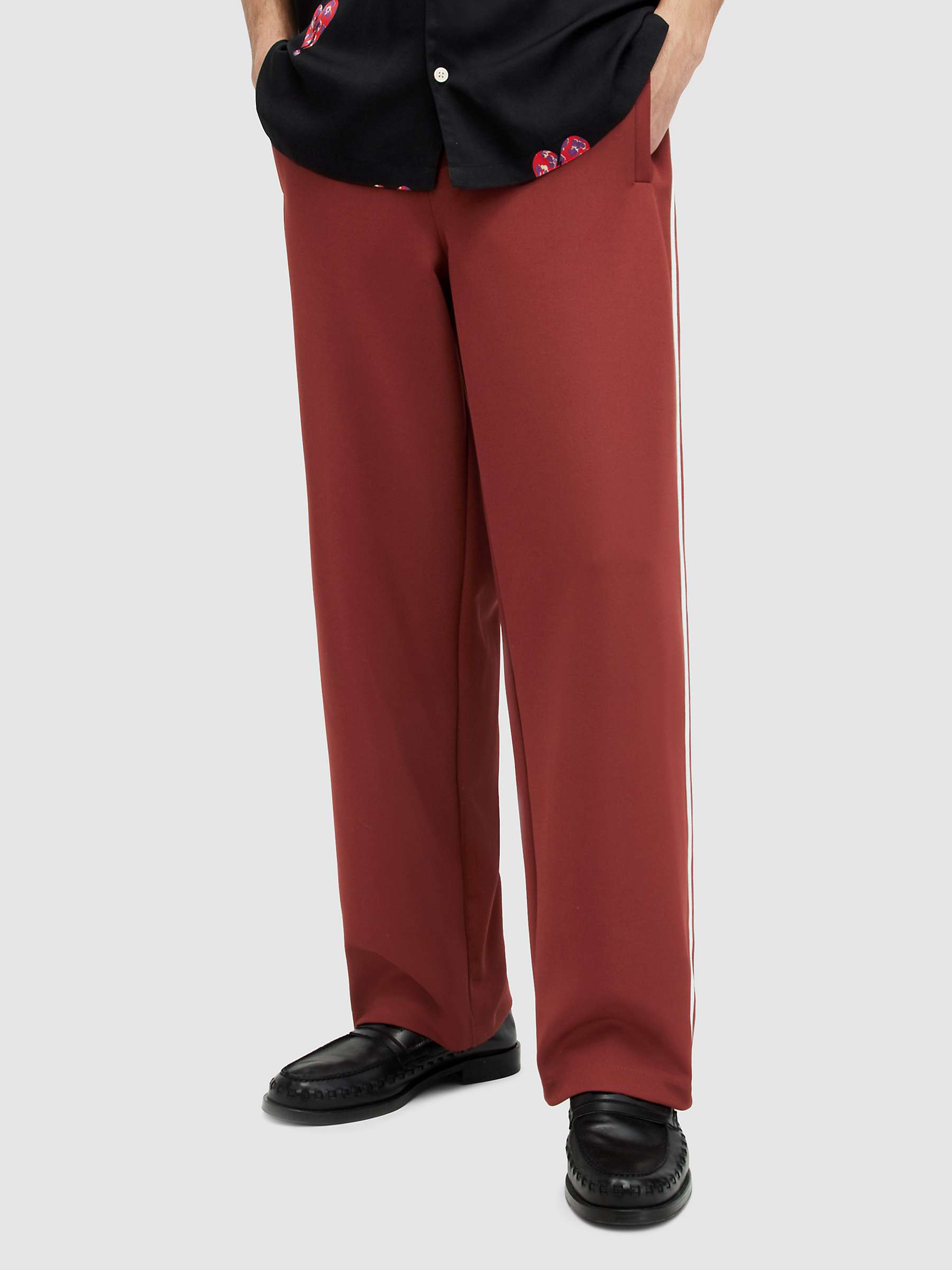 Buy AllSaints Oren Joggers, Imperial Red Online at johnlewis.com